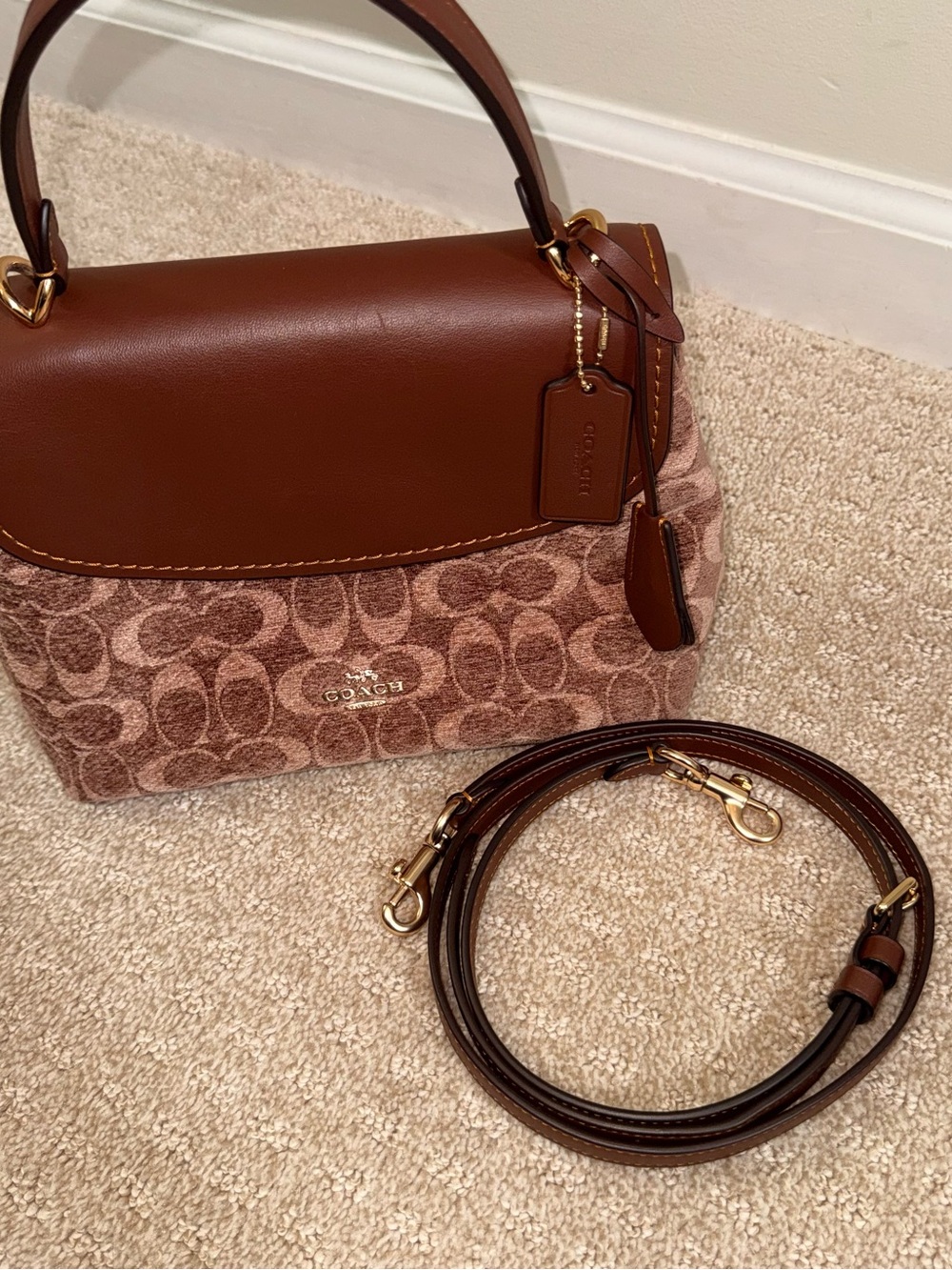 Coach Emory Top Handle in Signature Chenille